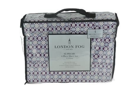 ShopTheSalvationArmy - London Fog Supreme 6-Piece California King Sheet ...