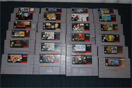 ShopTheSalvationArmy - Super Nintendo Game Lot (24) Titles (500)