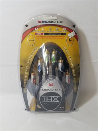 Monster Ultra 800 Component Video Interconnect.  4 ft.  (NEW)