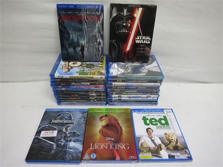 Lot Of 25 Brand New BLU-RAY Disc Movies/Shows