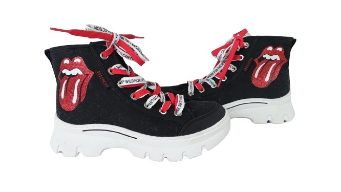 ShopTheSalvationArmy - Sketchers X Rolling Stones Women's Black Roadies ...