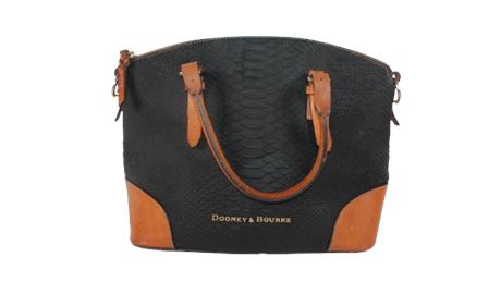 Dooney and Bourke top Claremont Python Domed Satchel