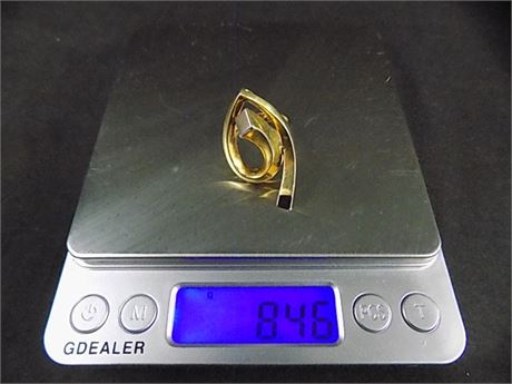 18K Yellow Gold Ring, 8.46 Grams