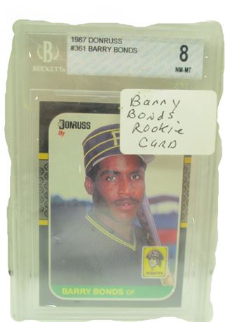 ShopTheSalvationArmy - "Barry Bonds" 1987 Donruss Rookie Card # 361 ...