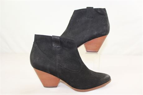 Frye Black Suede Ankle Boots Size: 9