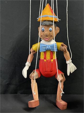 ShopTheSalvationArmy - Vintage Wooden Disney's Pinocchio Marionette Doll