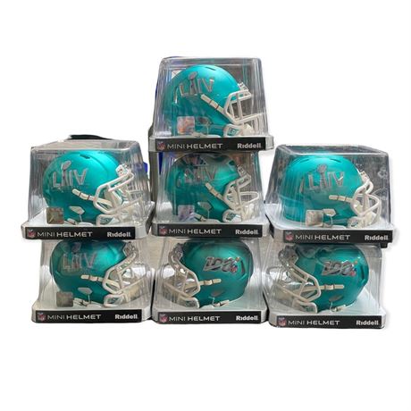 (7) NFL Riddell Super Bowl LIV Mini Helmet, BRAND NEW