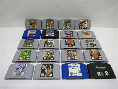 Lot Of 20 Excellent Nintendo 64 Video Games