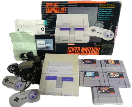 ShopTheSalvationArmy - Super Nintendo Entertainment System With 5 Games