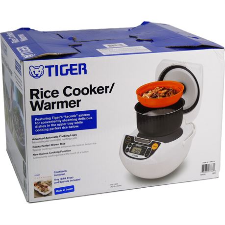 Tiger Digital JBV-10CU 5.5 Cup Rice Cooker/Warmer w/Tacook Cooking Plate