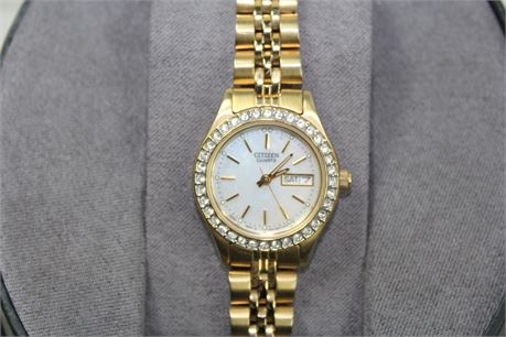 Citizen Gold Tone Ladies 25 mm Wrist Watch