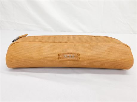 Shopthesalvationarmy - Two Tumi Accent Cord Pouch Tan Leather Travel 