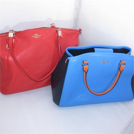 COACH Pair of Bright Cheery Bags