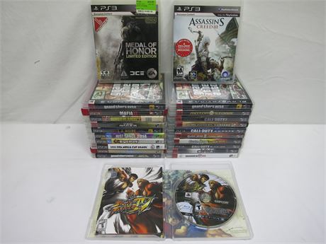 Lot Of 23 Sony Playstation 3 Video Games Complete With Manuals