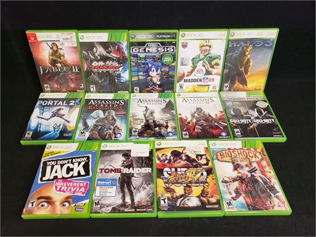 ShopTheSalvationArmy - Lot Of 14 XBOX 360 Games.