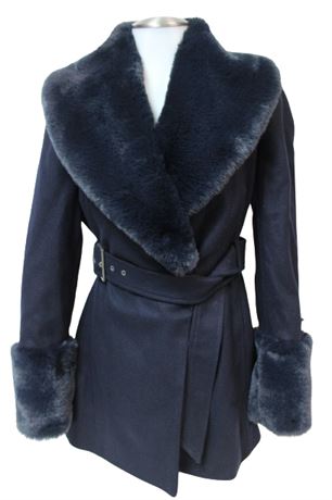 ShopTheSalvationArmy - Ted Baker Loleta Belted Coat w/ Faux Fur, Size 0 ...