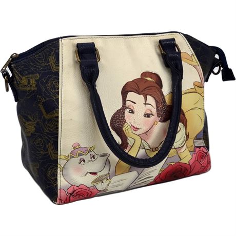 Loungefly Disney Beauty And The Beast Satchel Belle Mrs. Potts Rose Purse Bag