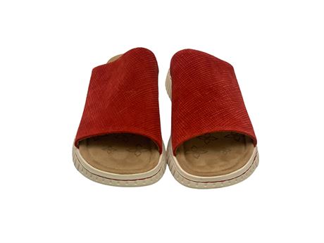 ShopTheSalvationArmy - Comfortiva Red Suede Sandals