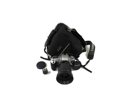 Canon EOS Rebel G 35mm SLR Film Camera w/ Promaster 28-80mm 1:3.5-5.6 Lens
