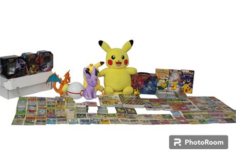 ShopTheSalvationArmy - Pokemon Card Lot + Accessories w/ Memorabilia [J263]