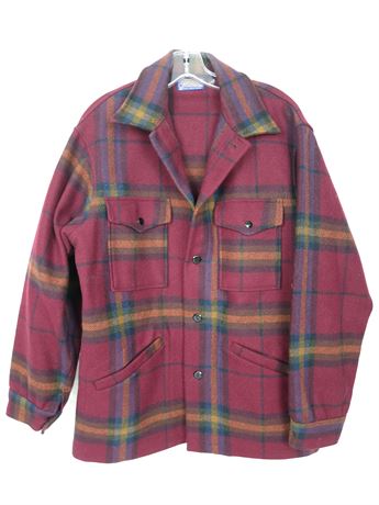 ShopTheSalvationArmy - Vintage Pendleton Wool Jacket Burgundy Plaid Men