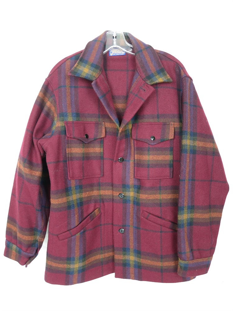 ShopTheSalvationArmy - Vintage Pendleton Wool Jacket Burgundy Plaid Men ...