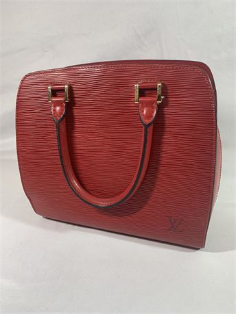 vintage louis vuitton red handbags