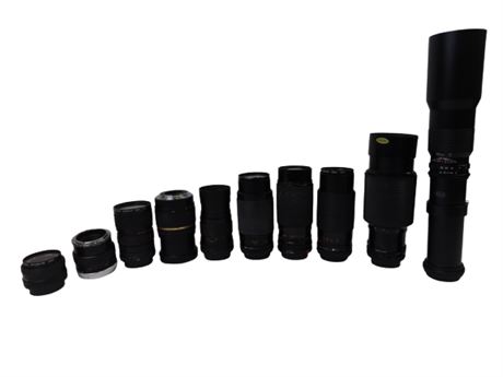 ShopTheSalvationArmy - Various Camera Lens Lot: 10 Pieces [FSD87]