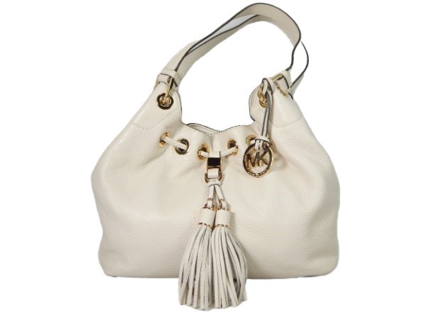 ShopTheSalvationArmy - Michael Kors White Hobo Bag With Tassel (270R2)