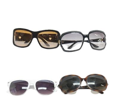 Womans Designer Sunglasses; 4 Assorted Pairs, Good Condition [902G]