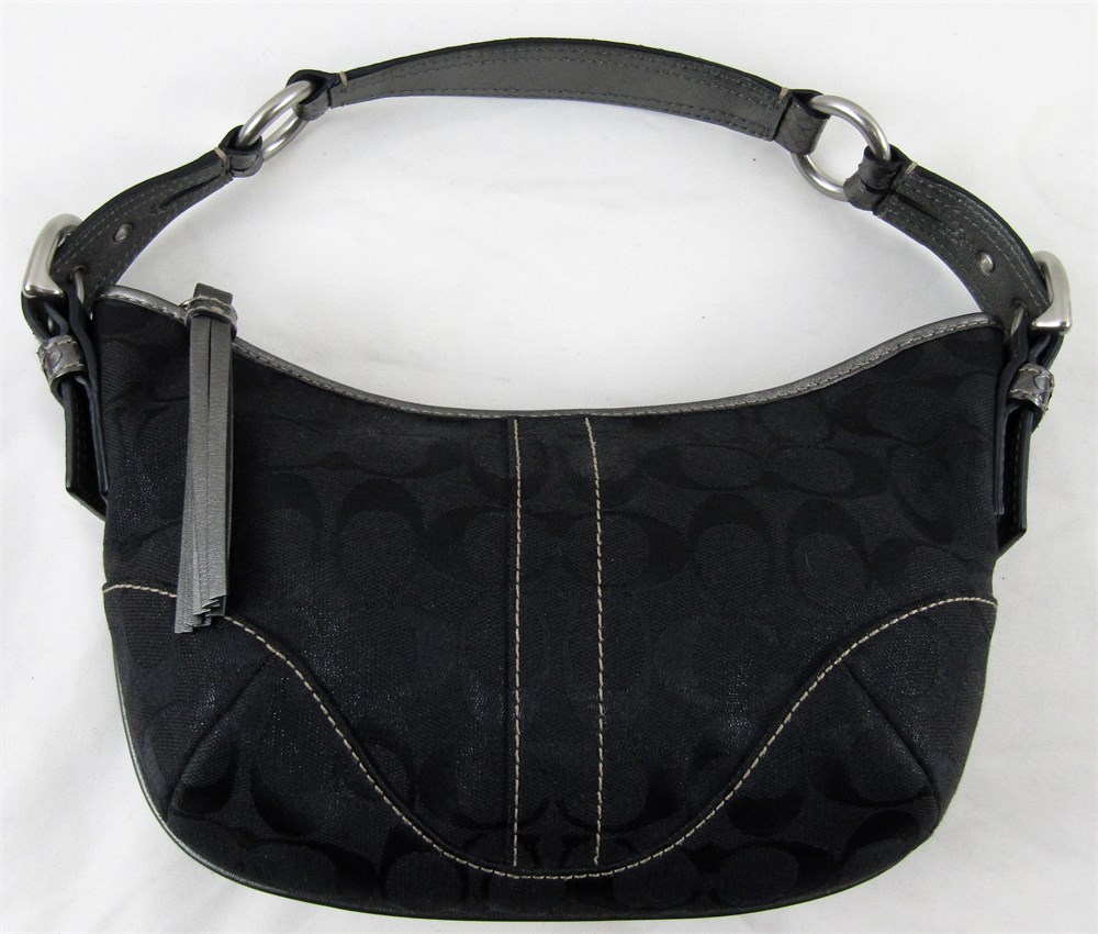 ShopTheSalvationArmy - COACH Signature Black Hobo purse w/Lurex Python ...