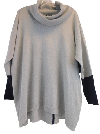 ShopTheSalvationArmy - Verve ami LT HTHR Grey/Black Sweater, Size: 1X [J35]