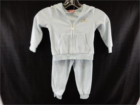 Juicy Couture Girls Two Piece Jogging Set Size 2T Girls