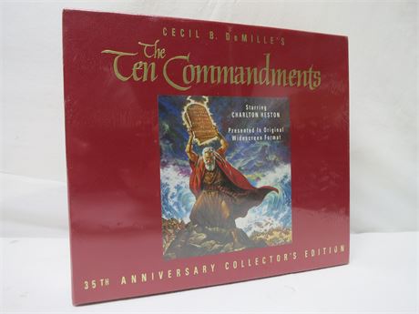 CECIL B. DeMILLE'S The Ten Commandments 35TH Anniversary Edition VHS Brand New