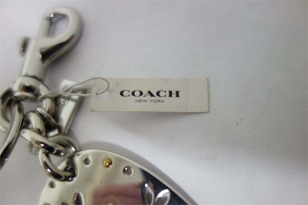 ShopTheSalvationArmy Coach Keychain Silver Gold Colored W Tag N