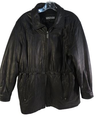 ShopTheSalvationArmy - Kenneth Cole Reaction - Leather Jacket - Black ...