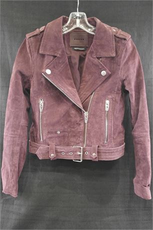 BLANKNYC Womens Purple Suede Jacket Size XS