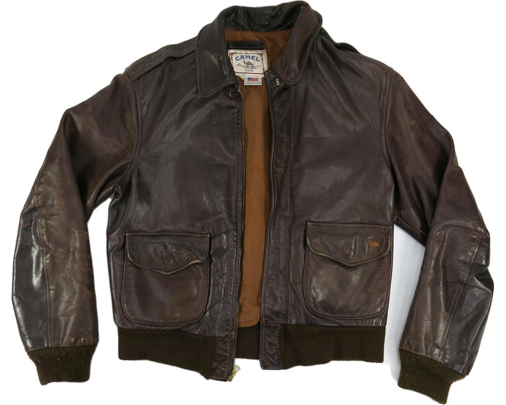 ShopTheSalvationArmy - Vintage Camel Cigarette Gear A-2 Style Leather ...
